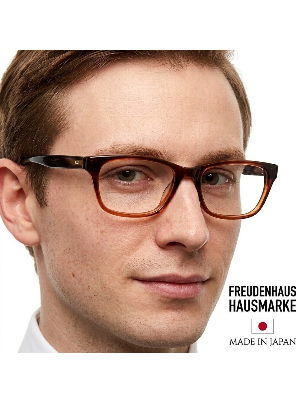 Freudenhaus Hausmarke Eyeglasses Japan Brown Honey Preppy